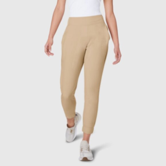 FWD Women's Core Woven Stretch Pants, Training - Tan, Sz Lg - Picture 1 of 8